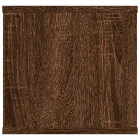 Produktbild för Vägghylla rökfärgad ek 102x30x29 cm konstruerat trä