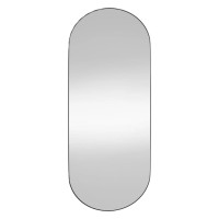 Produktbild för Väggspegel 35x80 cm glas oval