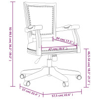 Miniatyr av produktbild för Snurrbar kontorsstol beige linne