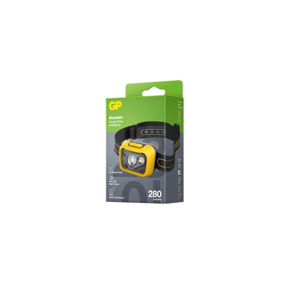 Produktbild för Pannlampa GP CHW53 Discovery Work 275lm