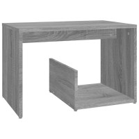 Miniatyr av produktbild för Sidobord grå sonoma 59x36x38 cm konstruerat trä