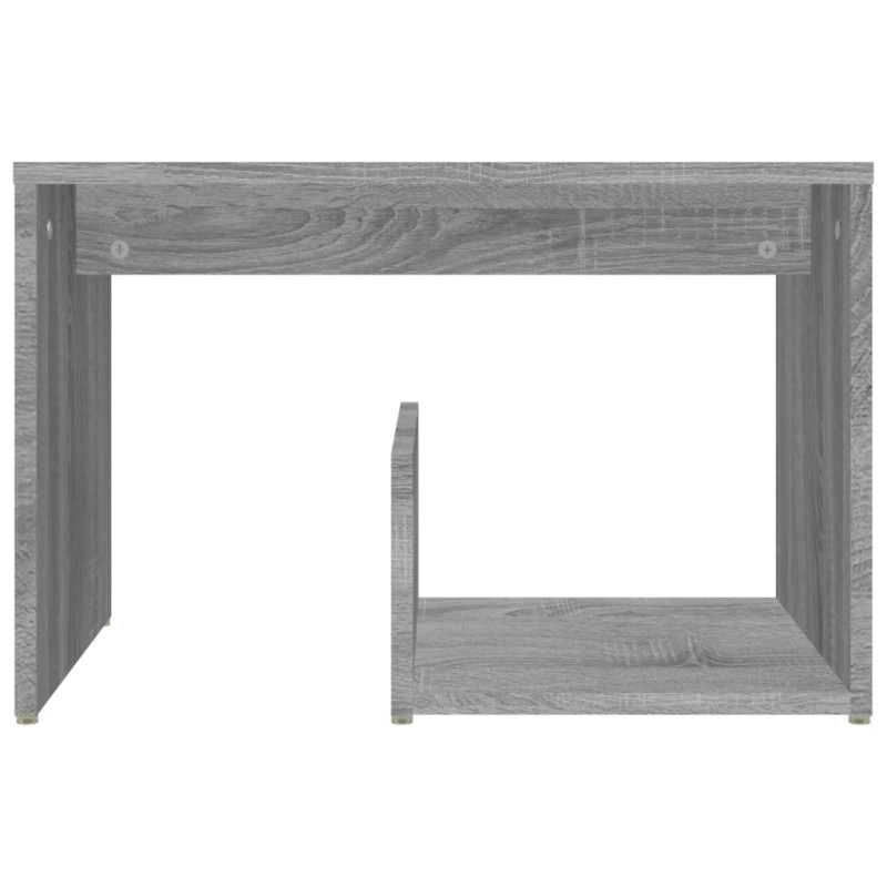 Produktbild för Sidobord grå sonoma 59x36x38 cm konstruerat trä