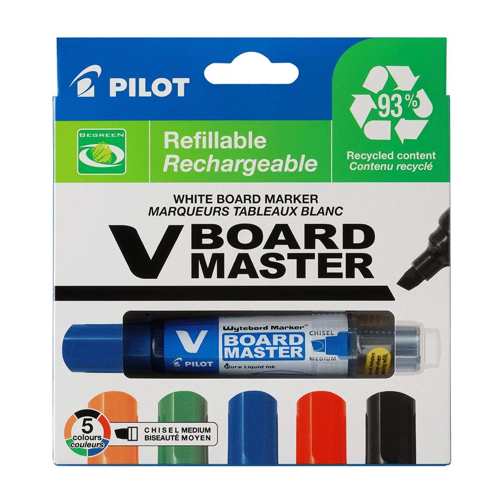 Produktbild för Whiteboardmarkers Pilot V-Board Master ass. färger