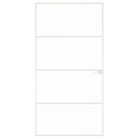Produktbild för Innerdörr 102x201,5 cm härdat glas och aluminium slim
