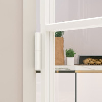 Produktbild för Innerdörr 102x201,5 cm härdat glas och aluminium slim