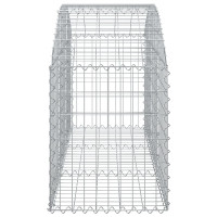 Produktbild för Gabion bågformad 150x50x60/80 cm galvaniserat järn