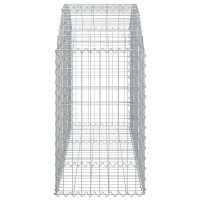 Produktbild för Gabion bågformad 150x50x80/100 cm galvaniserat järn