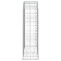 Produktbild för Gabion bågformad 150x50x160/180 cm galvaniserat järn