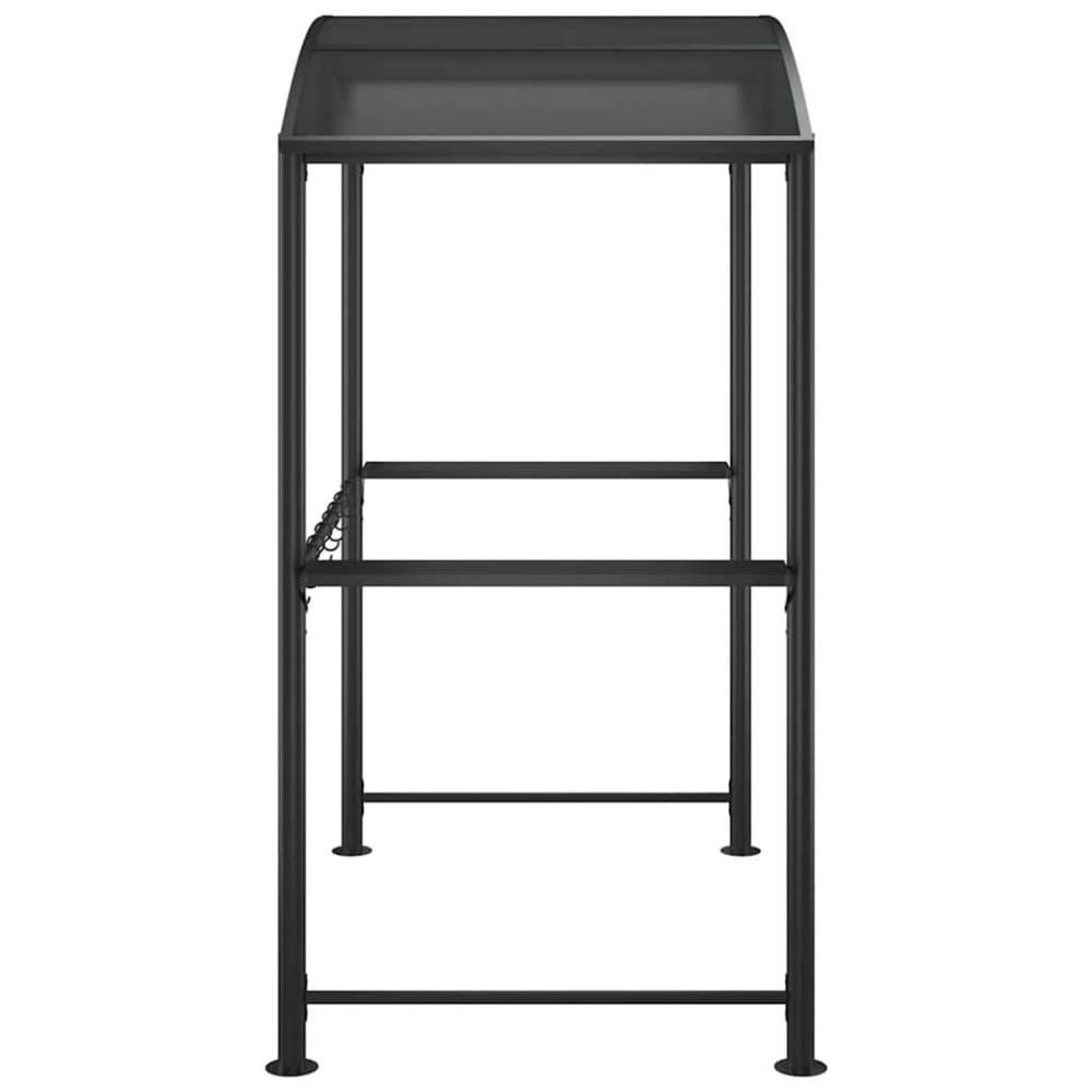 Produktbild för Tak för grill med sidohyllor antracit 210x114x230 cm stål