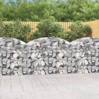 Produktbild för Gabion bågformad 150x50x100/120 cm galvaniserat järn