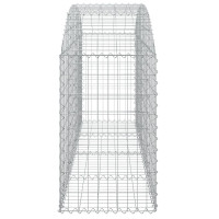 Produktbild för Gabion bågformad 200x50x80/100 cm galvaniserat järn