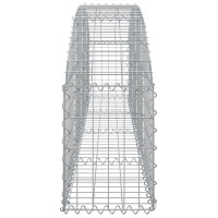 Produktbild för Gabion bågformad 200x30x40/60 cm galvaniserat järn