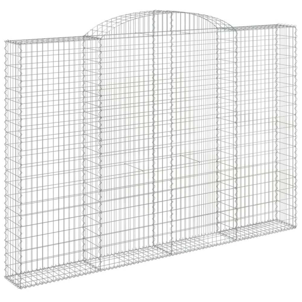 Produktbild för Gabion bågformad 300x30x200/220 cm galvaniserat järn