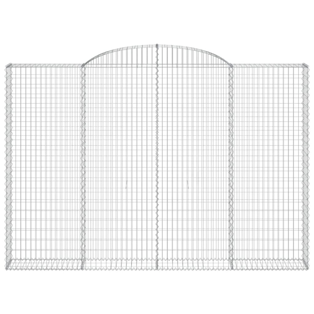 Produktbild för Gabion bågformad 300x30x200/220 cm galvaniserat järn