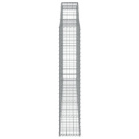 Produktbild för Gabion bågformad 300x30x160/180 cm galvaniserat järn