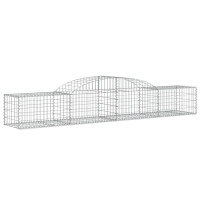 Produktbild för Gabion bågformad 300x50x40/60 cm galvaniserat järn