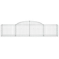 Produktbild för Gabion bågformad 300x50x60/80 cm galvaniserat järn