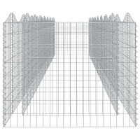 Produktbild för Upphöjd planteringsgabion 800x100x100 cm galvaniserat järn