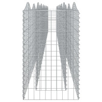 Produktbild för Upphöjd planteringsgabion 800x50x100 cm galvaniserat järn