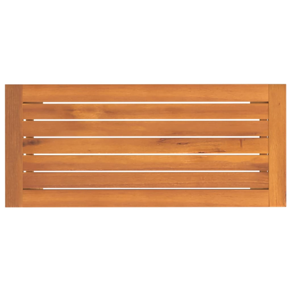 Produktbild för Trädgårdsbänk 80x35x45 cm massivt akaciaträ