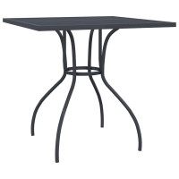 Produktbild för Trädgårdsbord antracit 80x80x72,5 cm stålnät