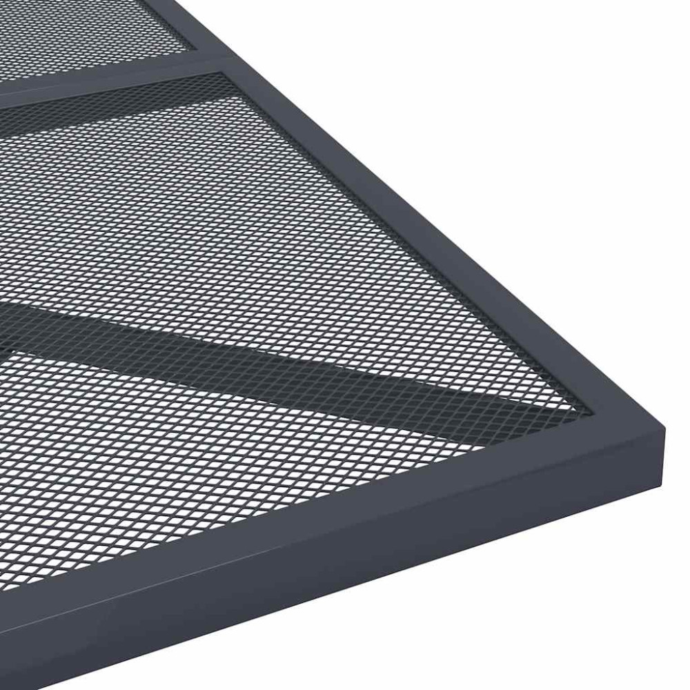 Produktbild för Trädgårdsbord antracit 80x80x72,5 cm stålnät