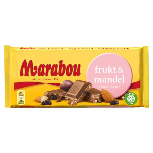 Marabou Choklad Frukt & Mandel 200G