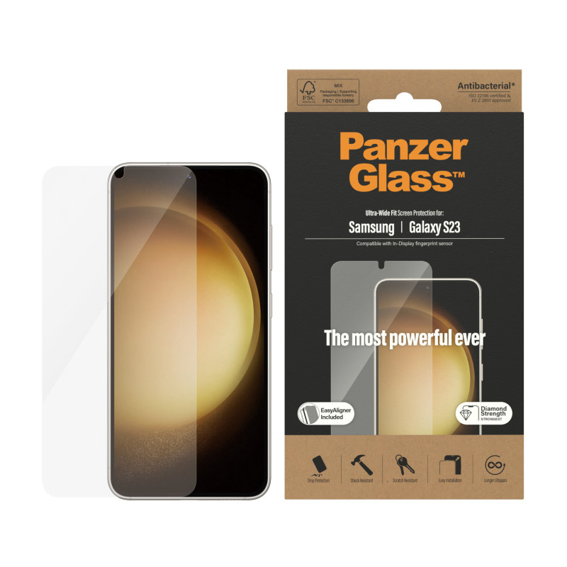 Produktbild för PanzerGlass Samsung Galaxy S 2023 UWF AB wA Genomskinligt skärmskydd 1 styck