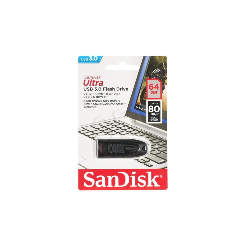 Produktbild för SanDisk Ultra - USB flash-enhet - 64 GB