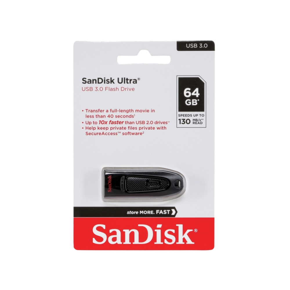 Produktbild för SanDisk Ultra - USB flash-enhet - 64 GB