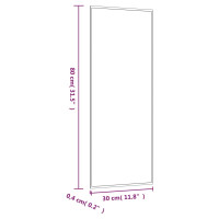 Produktbild för Väggspegel 30x80 cm glas rektangulär