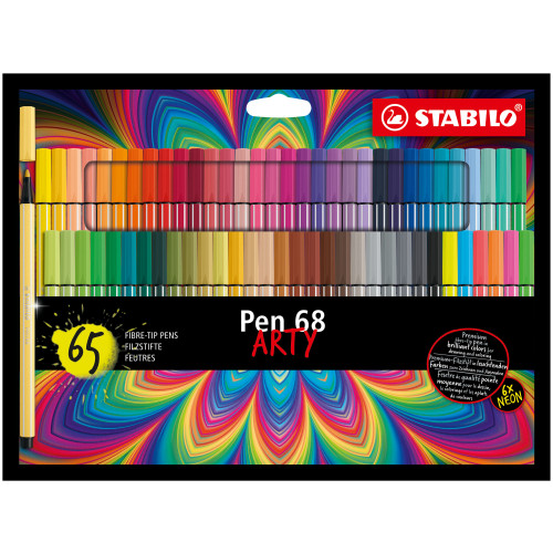 STABILO STABILO Pen 68 ARTY stiftpennor Multifärg 65 styck