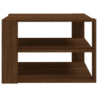Produktbild för Soffbord brun ek 60x60x40 cm konstruerat trä