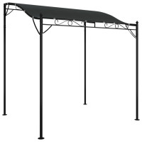 Produktbild för Paviljong antracit 2x2,3 m 180 g/m² tyg och stål