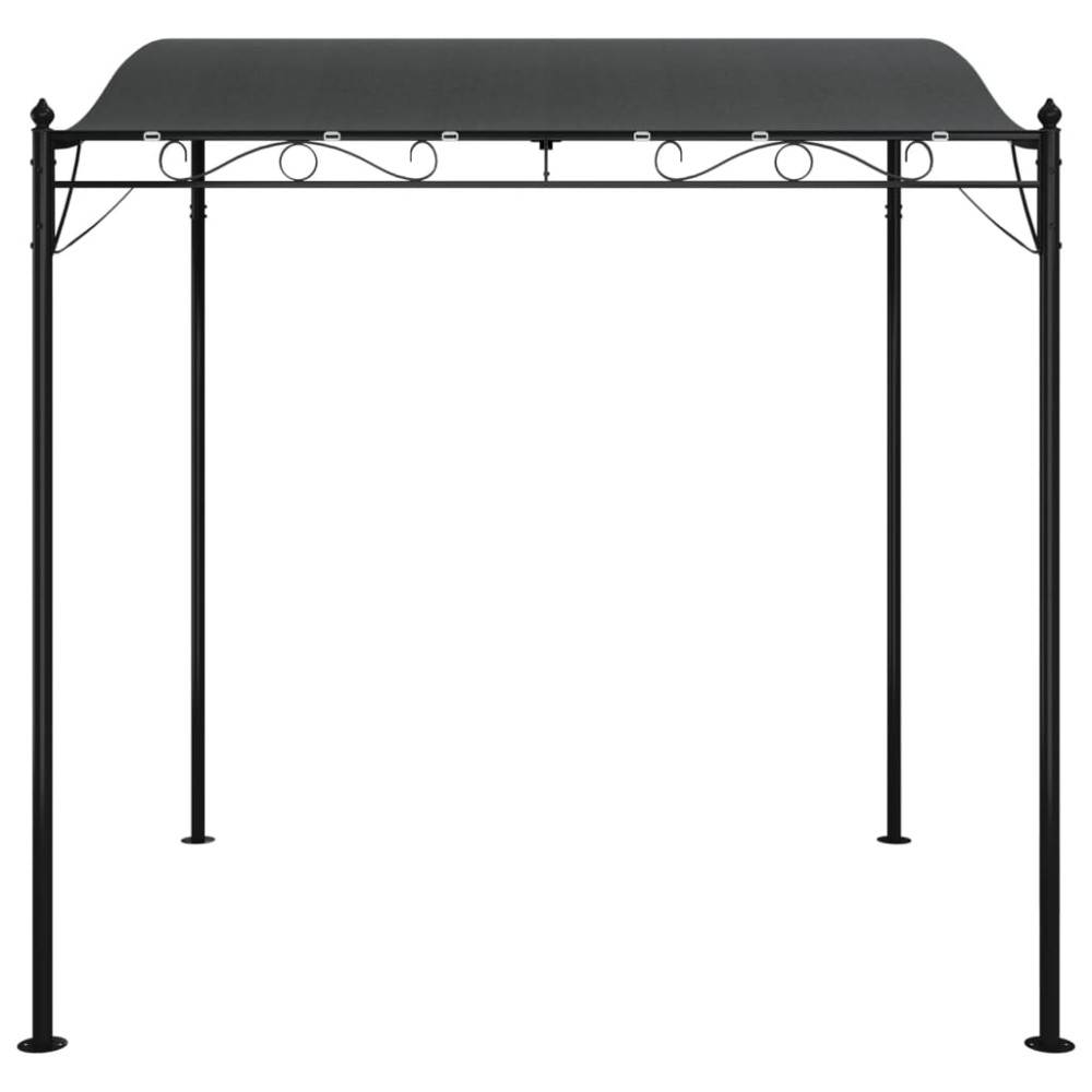 Produktbild för Paviljong antracit 2x2,3 m 180 g/m² tyg och stål