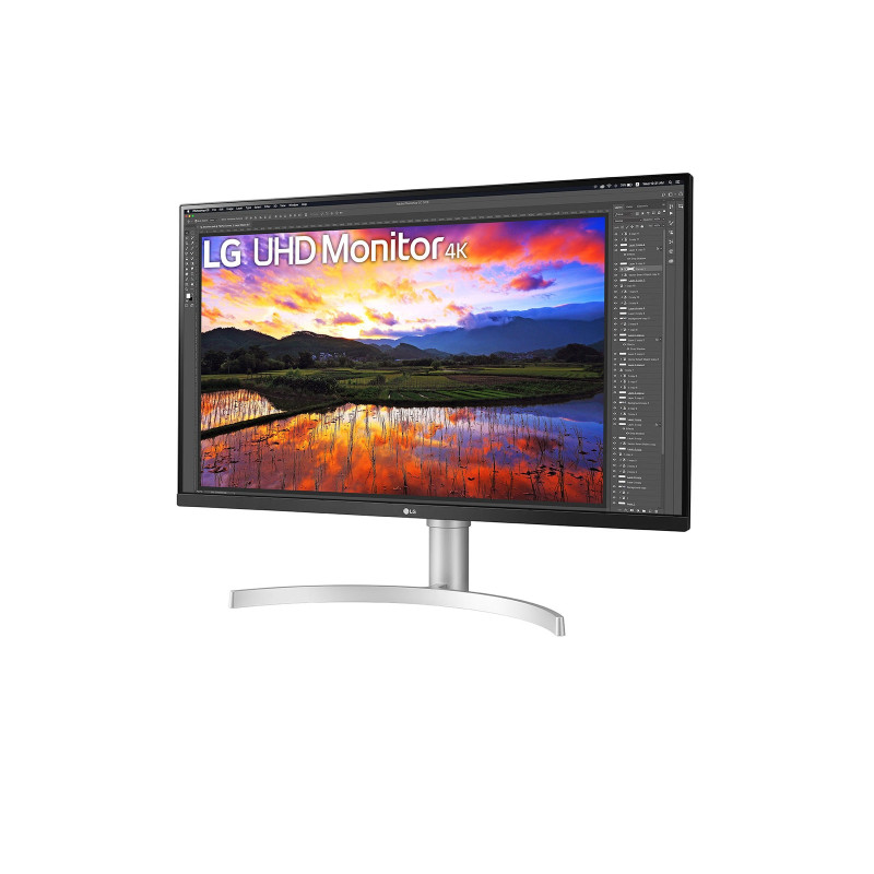 Produktbild för LG 32UN650P-W 80 cm (31.5") 3840 x 2160 pixlar 4K Ultra HD LED Silver