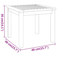 Produktbild för Soffbord 40x40x36 cm massivt akaciaträ