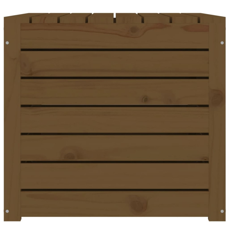 Produktbild för Dynbox honungsbrun 101x50,5x46,5 cm massiv furu
