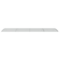 Produktbild för Entrétak grå 400x100 cm polykarbonat
