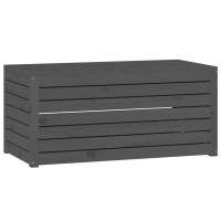 Miniatyr av produktbild för Dynbox grå 101x50,5x46,5 cm massiv furu