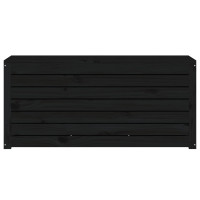 Miniatyr av produktbild för Dynbox svart 101x50,5x46,5 cm massiv furu