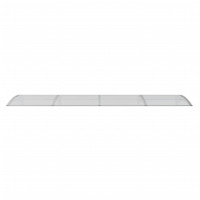 Produktbild för Entrétak grå och transparent 350x75 cm polykarbonat