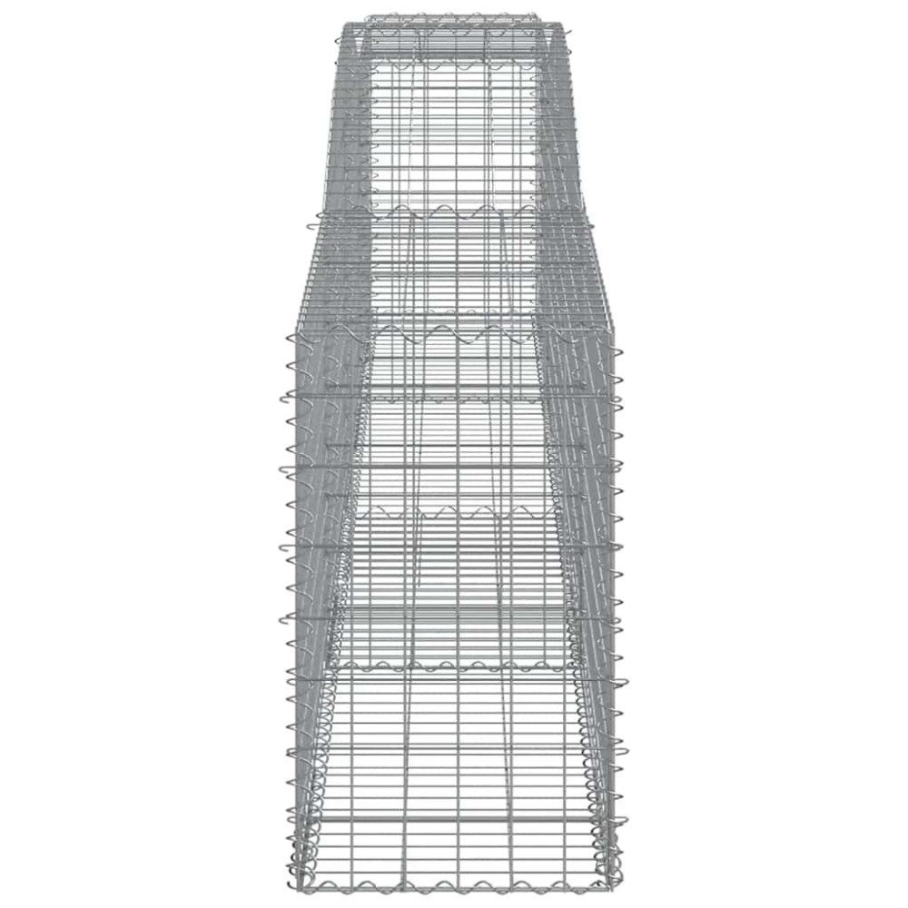 Produktbild för Gabioner bågformade 15 st 400x50x80/100 cm galvaniserat järn