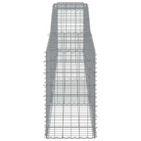 Produktbild för Gabioner bågformade 15 st 400x50x80/100 cm galvaniserat järn