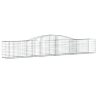 Produktbild för Gabioner bågformade 15 st 400x50x60/80 cm galvaniserat järn