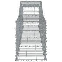 Produktbild för Gabioner bågformade 15 st 400x50x60/80 cm galvaniserat järn