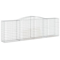 Produktbild för Gabioner bågformade 15 st 400x50x120/140 cm galvaniserat järn