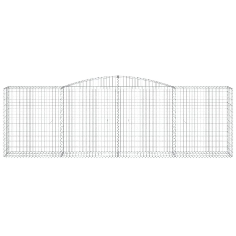 Produktbild för Gabioner bågformade 15 st 400x50x120/140 cm galvaniserat järn