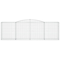Produktbild för Gabioner bågformade 15 st 400x50x120/140 cm galvaniserat järn