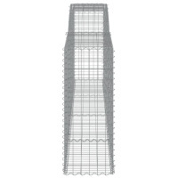 Produktbild för Gabioner bågformade 15 st 400x50x120/140 cm galvaniserat järn